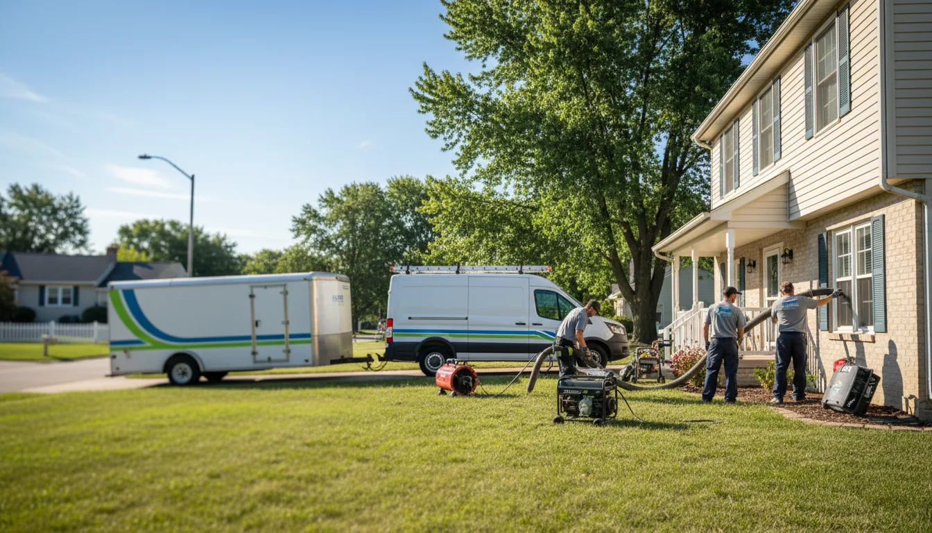 Flooded Basement Restoration And Cleanup With Repair in Bronson, KS near me